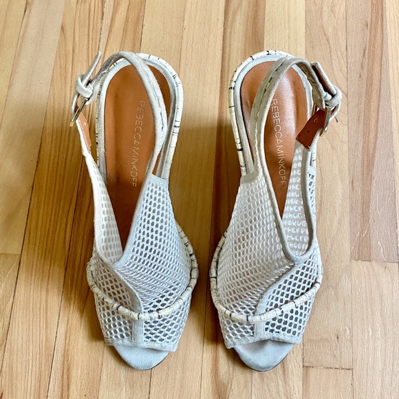 Rebecca Minkoff Emile peep-toe wedge mesh - Picture 5 of 6
